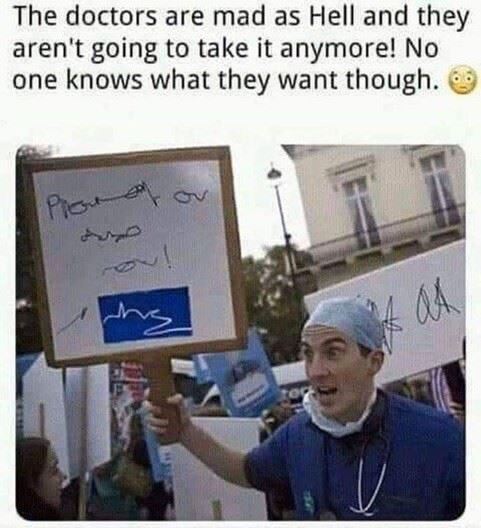 Doctors Protesting 